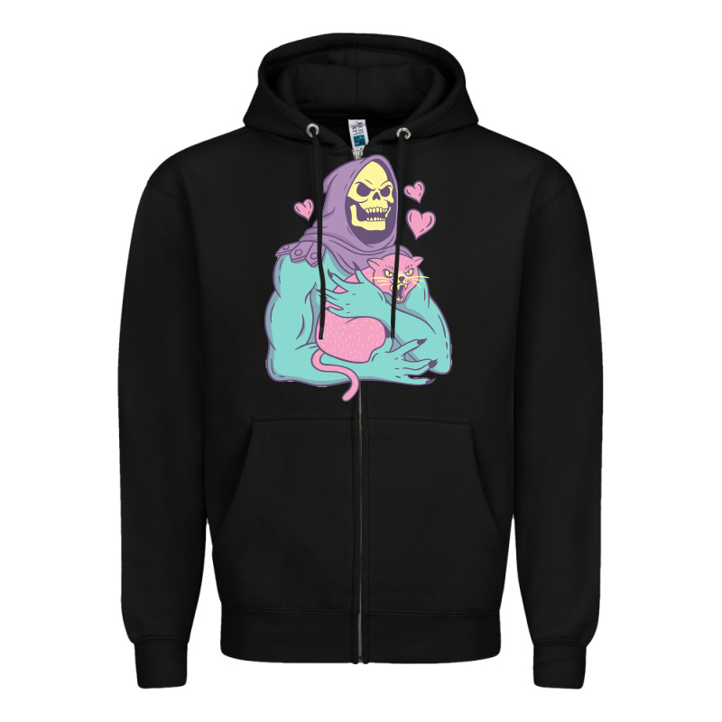 Skeletor's Cat Premium Scoop Classic Zipper Hoodie by artisFamous | Teevron