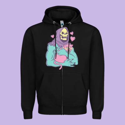 Skeletor's Cat Premium Scoop Classic Zipper Hoodie Designed By Artisfamous