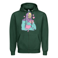 Sports Green skeletor's cat premium scoop classic Zipper Hoodie - artisFamous