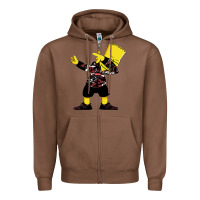 Chestnut dabbing bart Zipper Hoodie - artisFamous