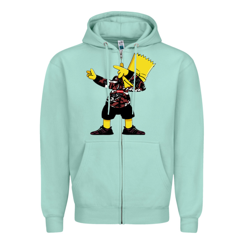 Dabbing Bart Zipper Hoodie by artisFamous | Teevron