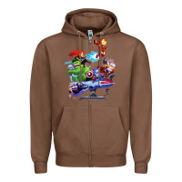 Chestnut superheroes Zipper Hoodie - artisFamous
