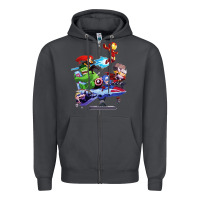 Smoke superheroes Zipper Hoodie - artisFamous