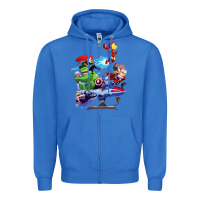 True Royal superheroes Zipper Hoodie - artisFamous