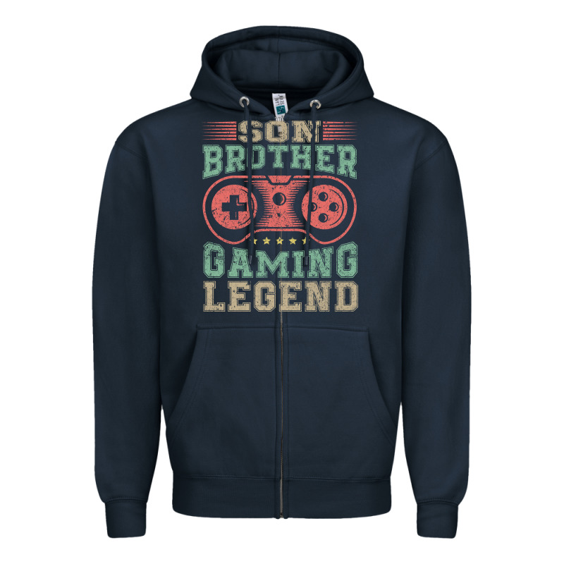 Son Brother Gaming Legend Zipper Hoodie by artisFamous | Teevron