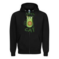Black avocat Zipper Hoodie - artisFamous