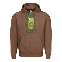 Chestnut avocat Zipper Hoodie - artisFamous