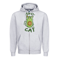 Heather Grey avocat Zipper Hoodie - artisFamous