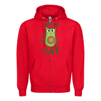 Red avocat Zipper Hoodie - artisFamous