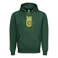Sports Green avocat Zipper Hoodie - artisFamous