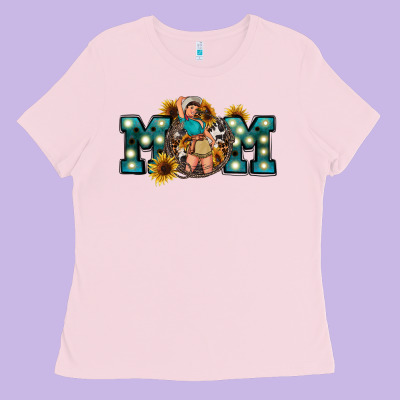 Western Mom Mother's Day Ladies Tee Designed By Fadigitalartstudio