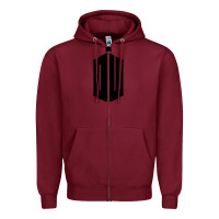 Burgundy dr who tshirt Zipper Hoodie - artisFamous