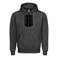 Charcoal Heather dr who tshirt Zipper Hoodie - artisFamous