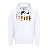 White genesis new Zipper Hoodie - artisFamous