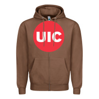 Chestnut UIC College Zipper Hoodie - artisFamous