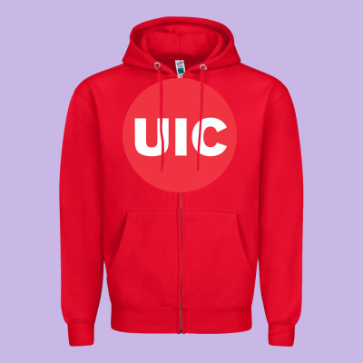 Uic College Zipper Hoodie Designed By Artisfamous
