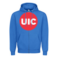True Royal UIC College Zipper Hoodie - artisFamous
