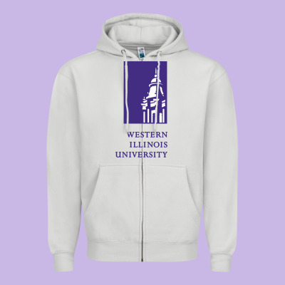 Western Illinois College Zipper Hoodie Designed By Artisfamous