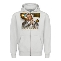 Dove Grey tyler farr Zipper Hoodie - artisFamous