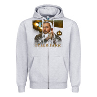 Heather Grey tyler farr Zipper Hoodie - artisFamous