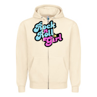 Sandshell rock n roll girl Zipper Hoodie - artisFamous
