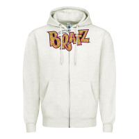 Oatmeal Heather bratz princess Zipper Hoodie - artisFamous