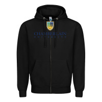Black Chamberlain College Nursing Zipper Hoodie - artisFamous