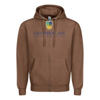 Chestnut Chamberlain College Nursing Zipper Hoodie - artisFamous