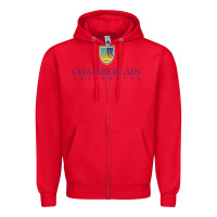Red Chamberlain College Nursing Zipper Hoodie - artisFamous