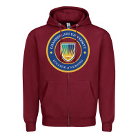 Burgundy Chamberlain Art Zipper Hoodie - artisFamous
