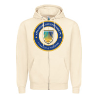 Sandshell Chamberlain Art Zipper Hoodie - artisFamous