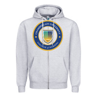 Heather Grey Chamberlain Art Zipper Hoodie - artisFamous