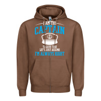 Chestnut captain funny boating sailing Zipper Hoodie - artisFamous