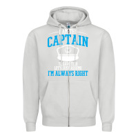 Dove Grey captain funny boating sailing Zipper Hoodie - artisFamous