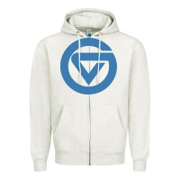 Oatmeal Heather Grand Valley College Zipper Hoodie - artisFamous