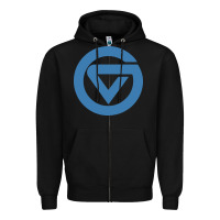 Black Grand Valley College Zipper Hoodie - artisFamous