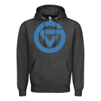 Charcoal Heather Grand Valley College Zipper Hoodie - artisFamous