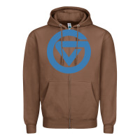 Chestnut Grand Valley College Zipper Hoodie - artisFamous