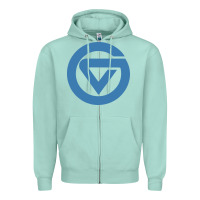 Seafoam Grand Valley College Zipper Hoodie - artisFamous