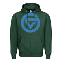 Sports Green Grand Valley College Zipper Hoodie - artisFamous