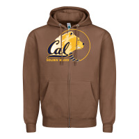 Chestnut cal col golden Zipper Hoodie - artisFamous