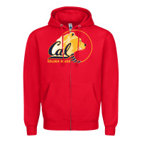 Red cal col golden Zipper Hoodie - artisFamous