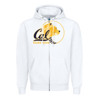 White cal col golden Zipper Hoodie - artisFamous