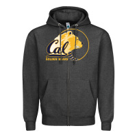 Charcoal Heather cal col golden Zipper Hoodie - artisFamous