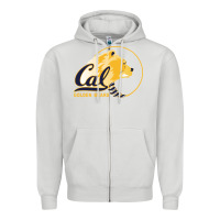 Dove Grey cal col golden Zipper Hoodie - artisFamous