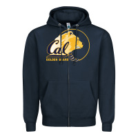 Navy cal col golden Zipper Hoodie - artisFamous