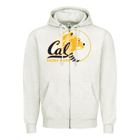 Oatmeal Heather cal col golden Zipper Hoodie - artisFamous