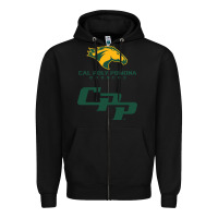 Black cal pol pomona Zipper Hoodie - artisFamous