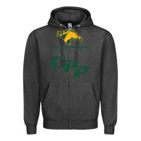 Charcoal Heather cal pol pomona Zipper Hoodie - artisFamous
