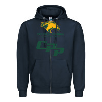 Navy cal pol pomona Zipper Hoodie - artisFamous